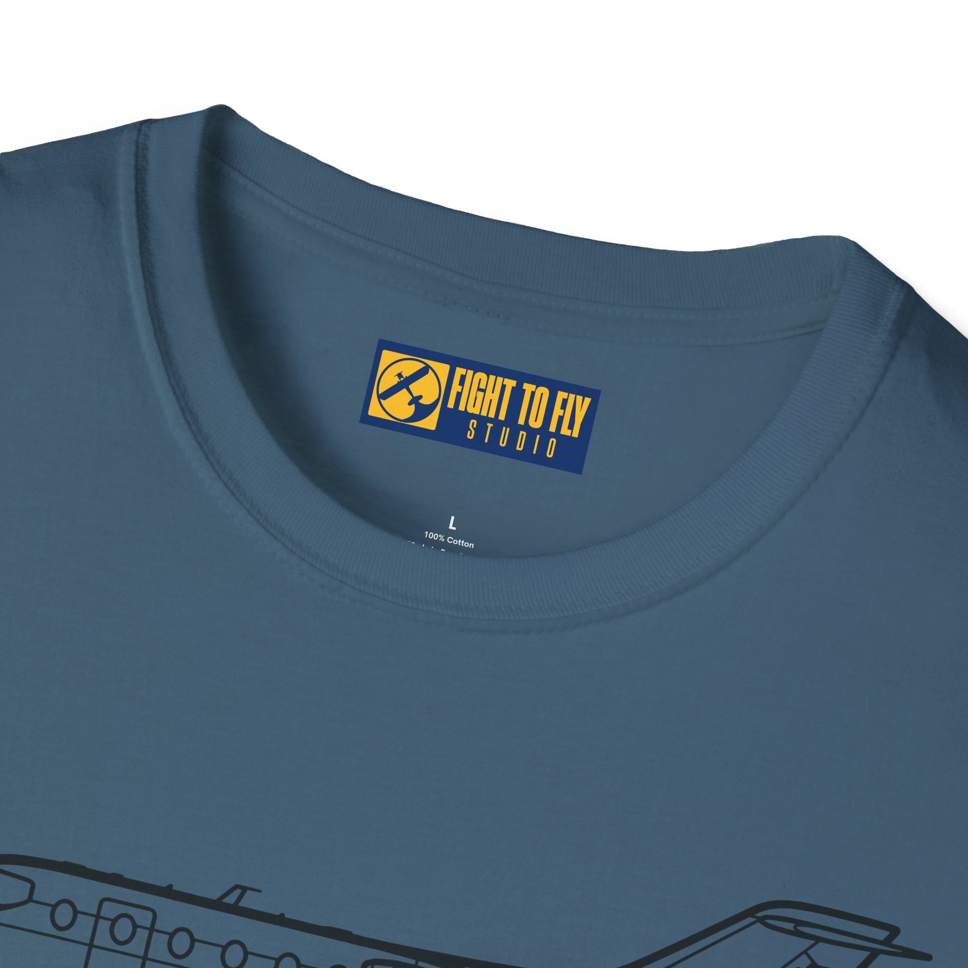 Hawker 400 T-Shirt – Hawker 400 Light Business Jet Side Profile Aviation Tee