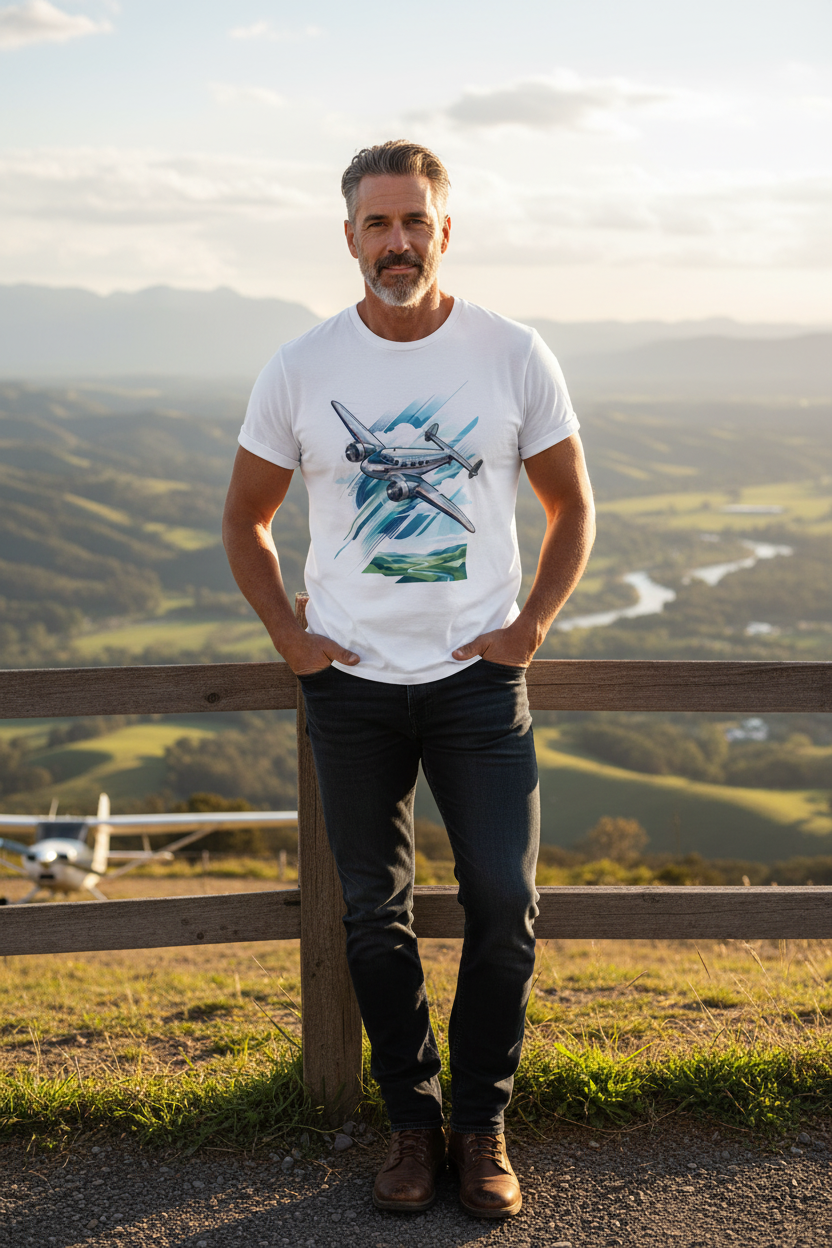 Lockheed Electra Jr Vintage Aircraft T-Shirt