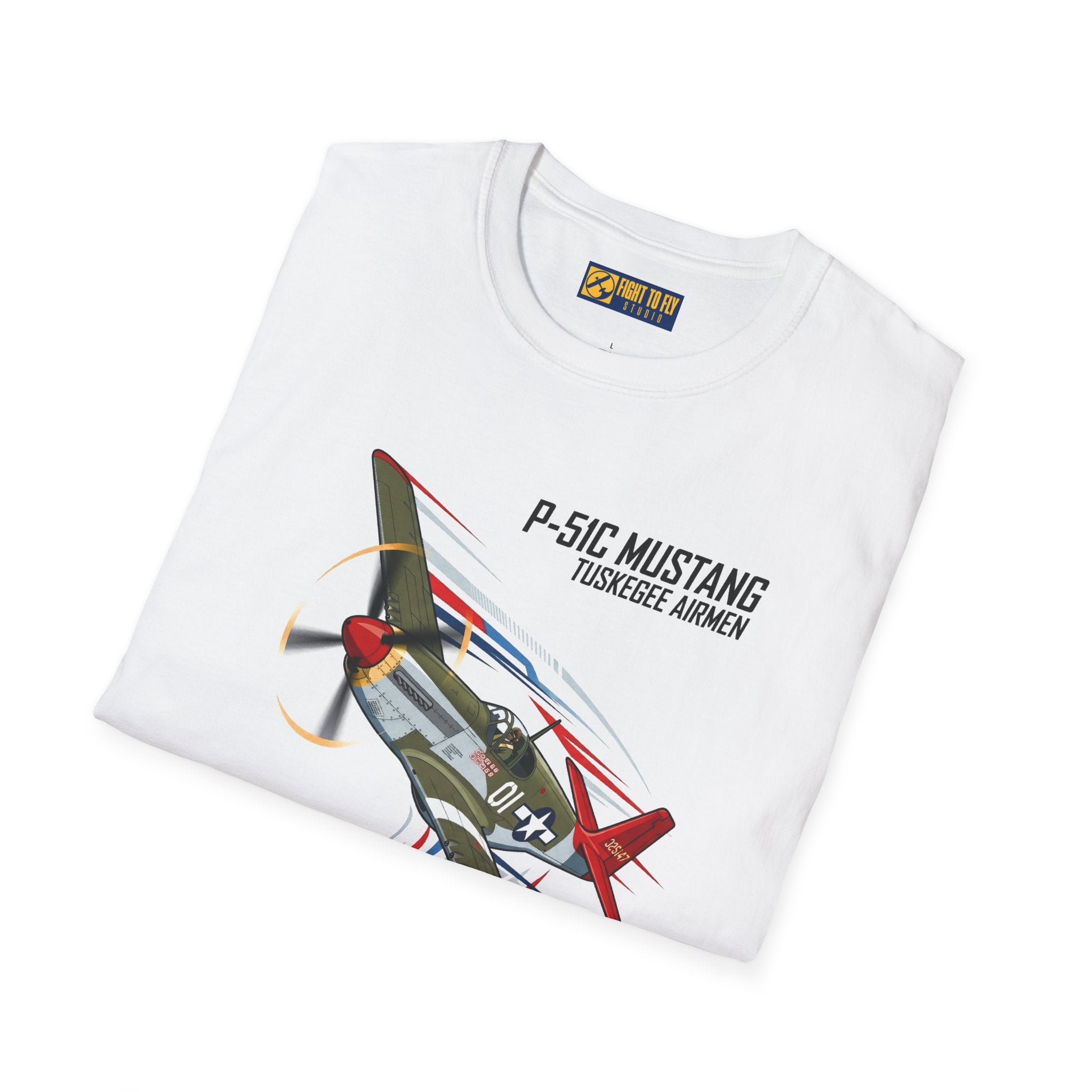 P-51C Mustang Tuskegee Airmen T-Shirt