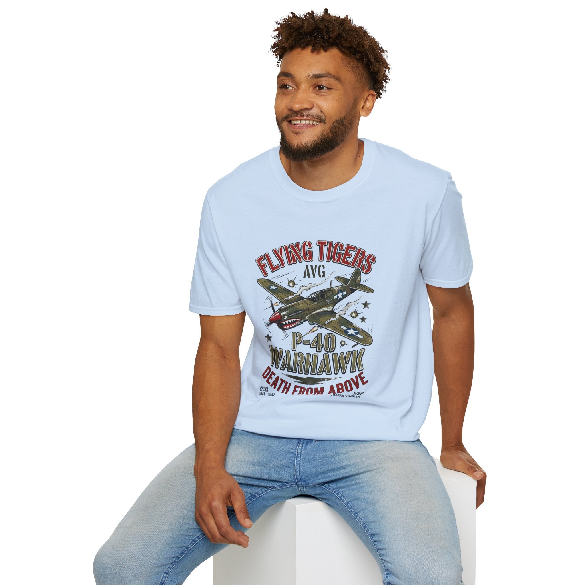 P-40 Warhawk Flying Tigers AVG T-Shirt