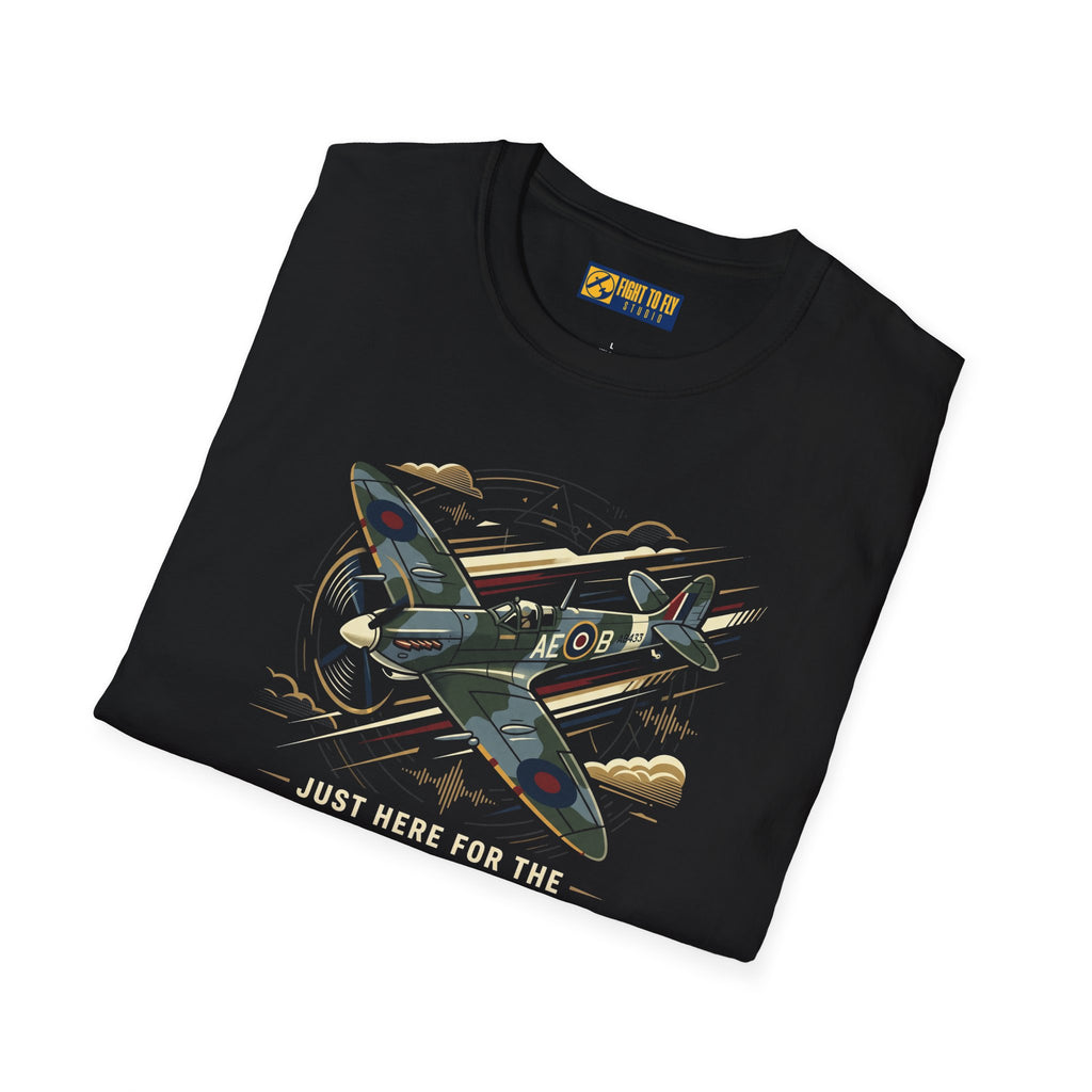 Just Here for the Airplane Noise Spitfire Tee