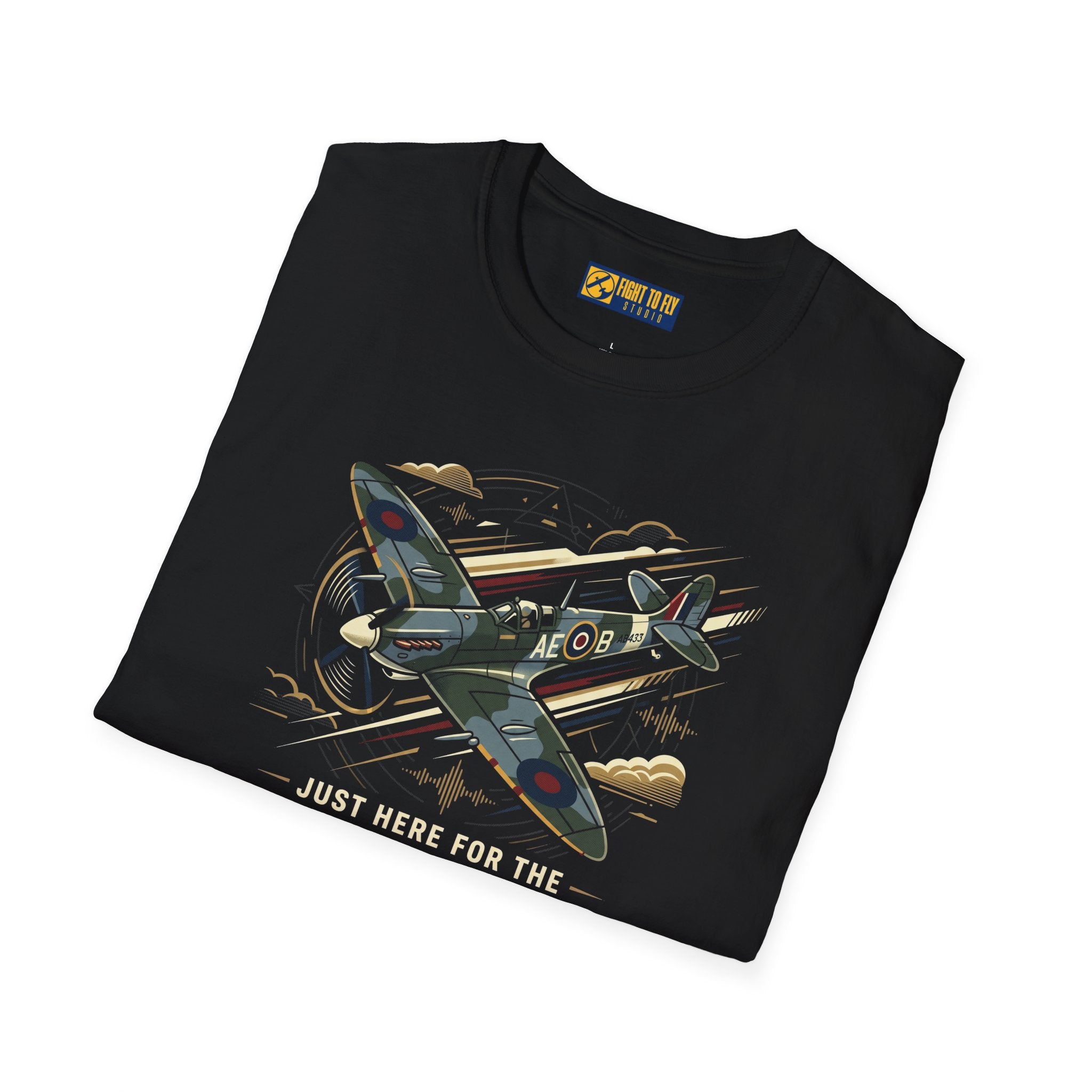 Just Here for the Airplane Noise Spitfire Tee