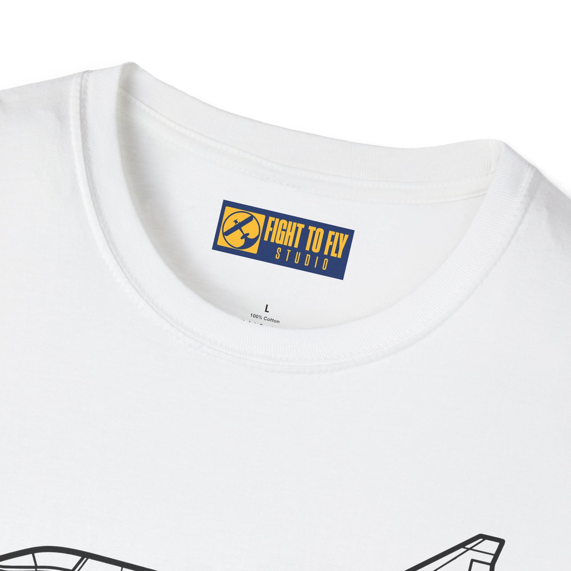 JA37C T-Shirt – JA37C Cold War Fighter Jet Side Profile Aviation Tee