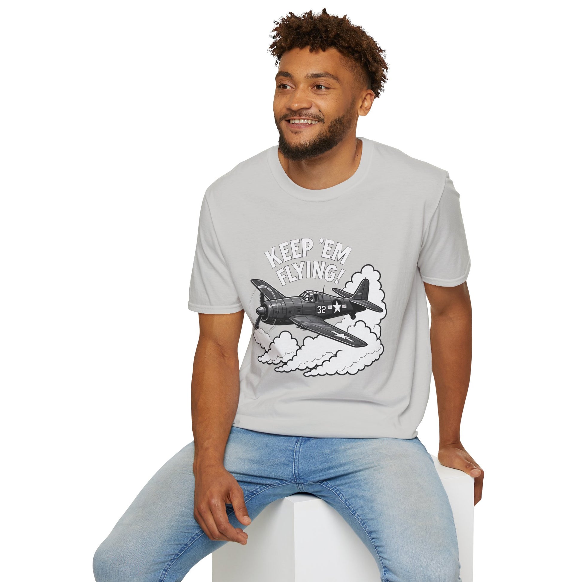 F6F Hellcat Premium T-Shirt – “Keep ’Em Flying!” WWII Naval Fighter Graphic Tee - Pilot gifts - warbird t-shirt