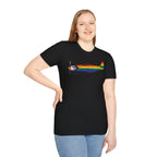 P-51 Mustang Progress Pride Airplane Silhouette T-Shirt
