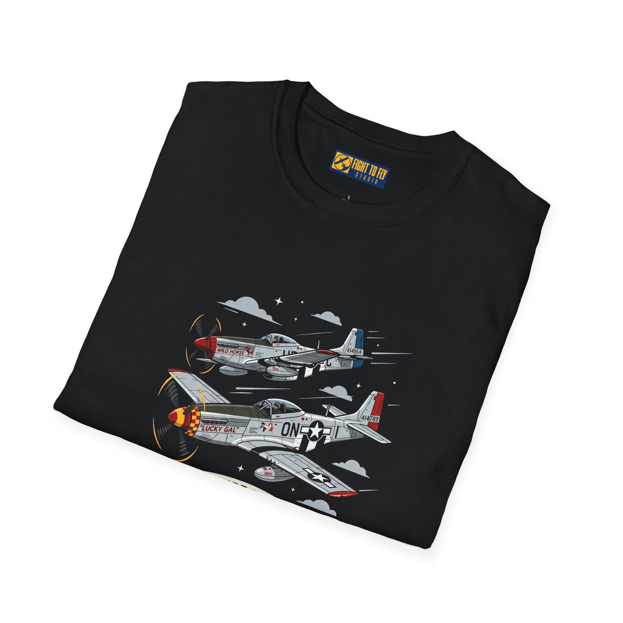 Just Here for the Airplane Noise Mustang Tee