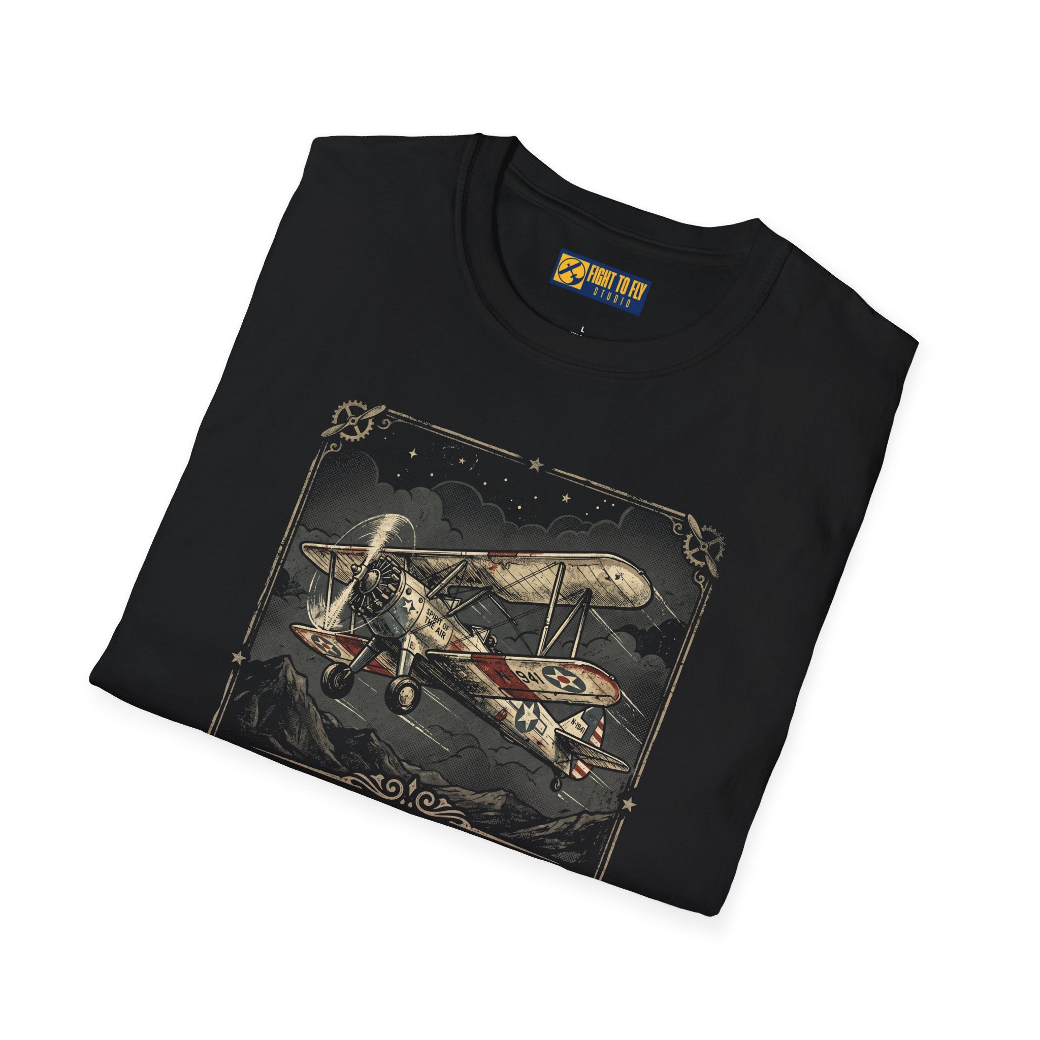 Old Planes Make Me Happy Vintage Biplane Tee