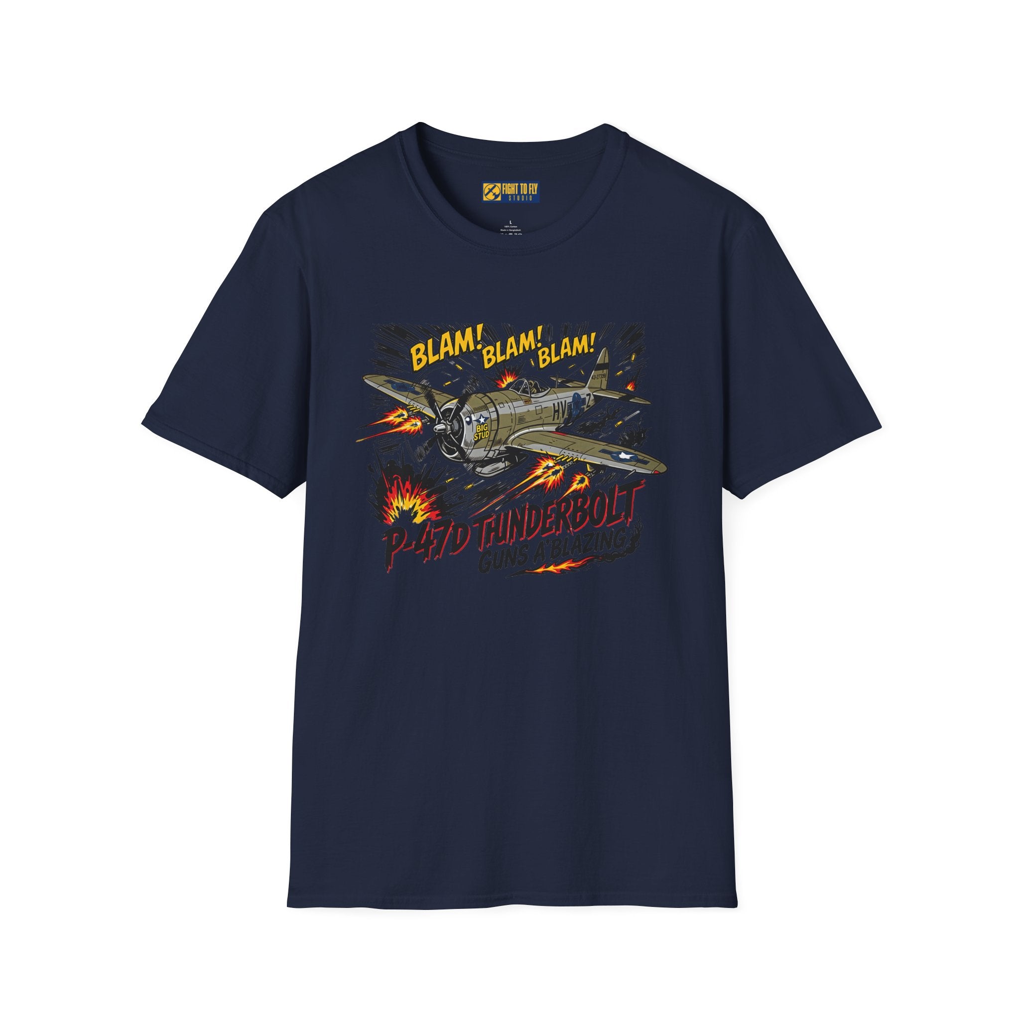 P-47D Thunderbolt Guns A-Blazing T-Shirt