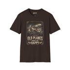 Old Planes Make Me Happy Vintage Biplane Tee