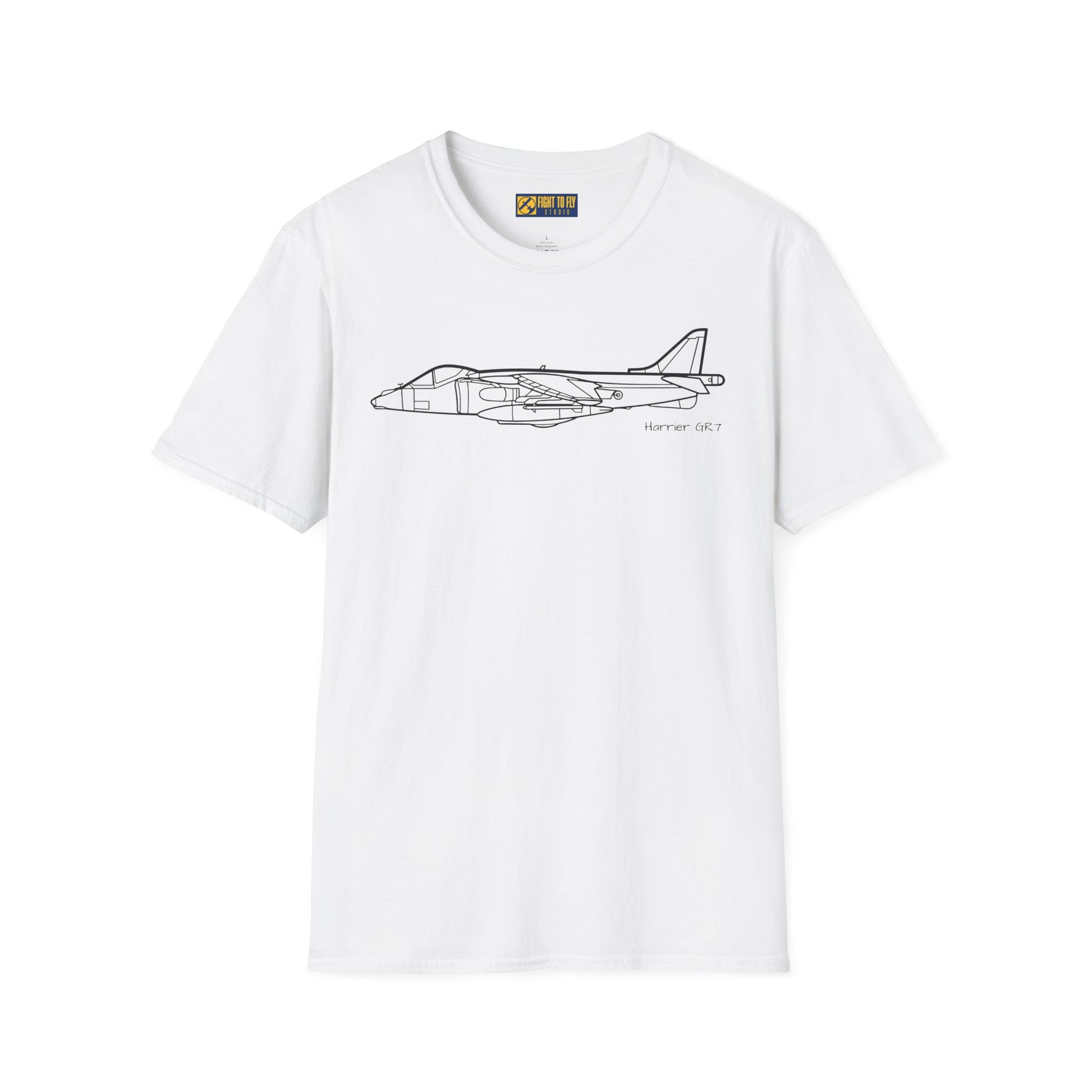 Harrier GR7 T-Shirt – Harrier GR7 V/STOL Ground Attack Jet Aviation Tee
