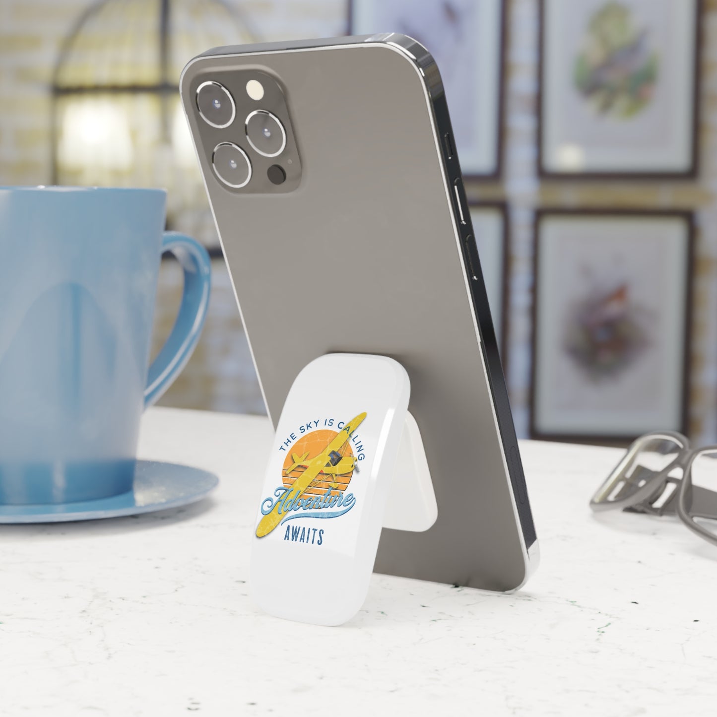 Adventure Awaits Phone Click-On Grip | Travel & Adventure Design