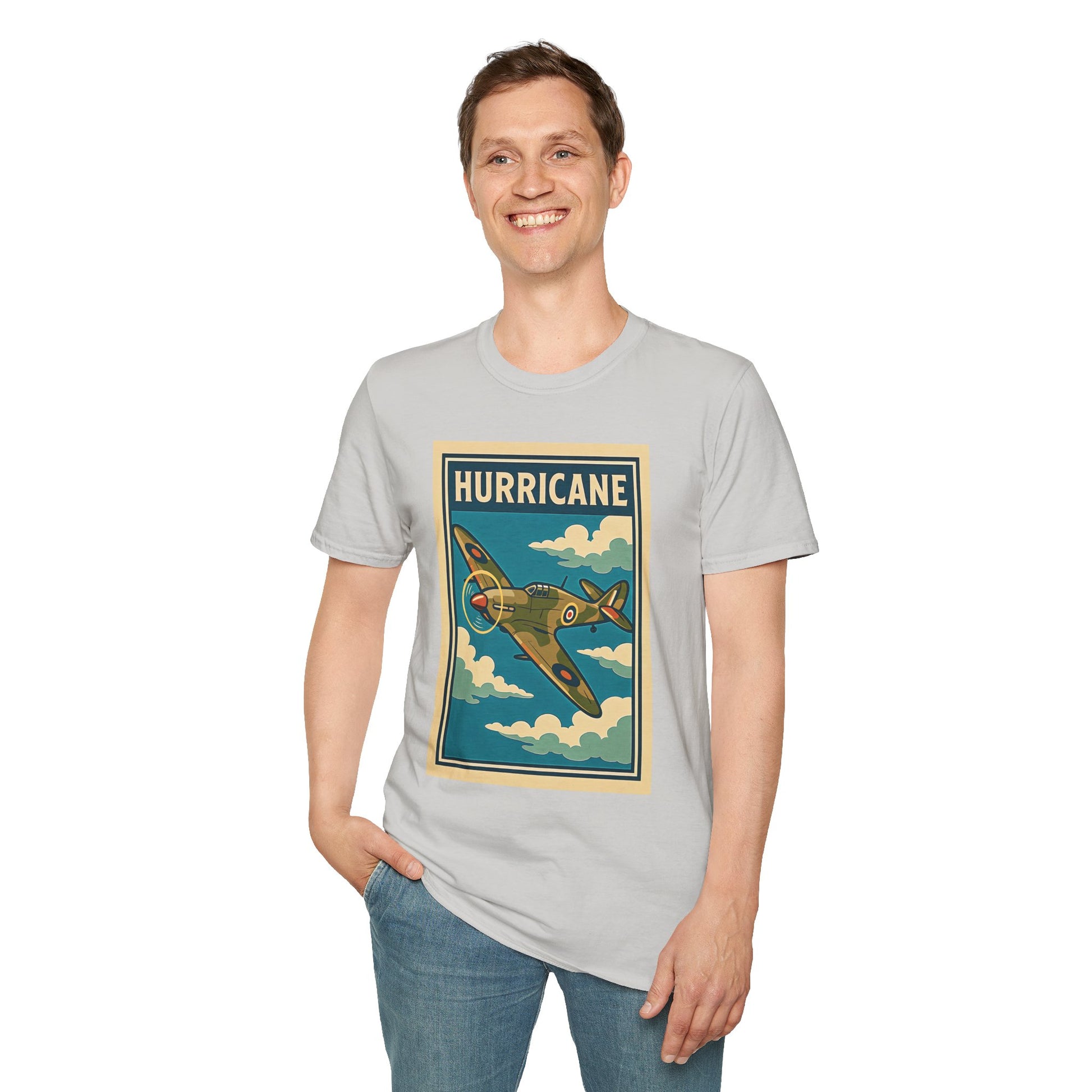 Hurricane Premium T-Shirt – Early War British Fighter Full Graphic Tee - Pilot gifts - WWII warbird t-shirt