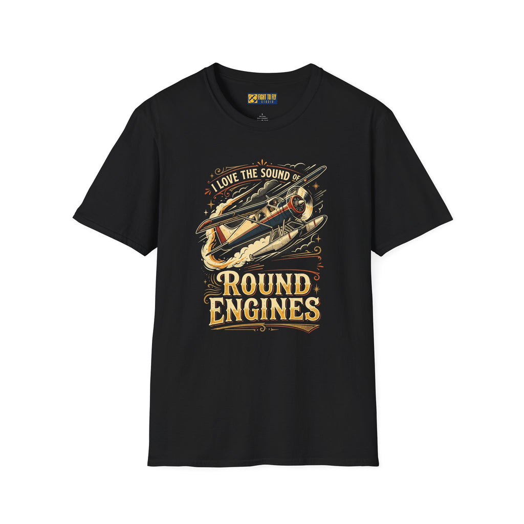 I Love the Sound of Round Engines Classic Flight Tee