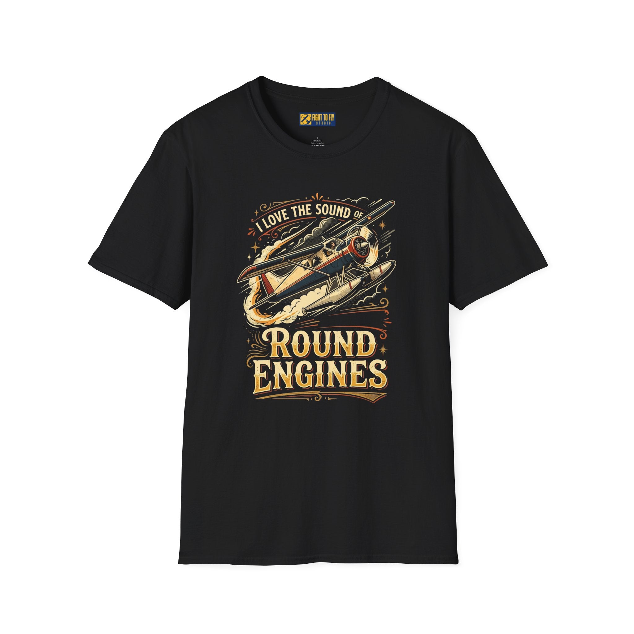 I Love the Sound of Round Engines Classic Flight Tee