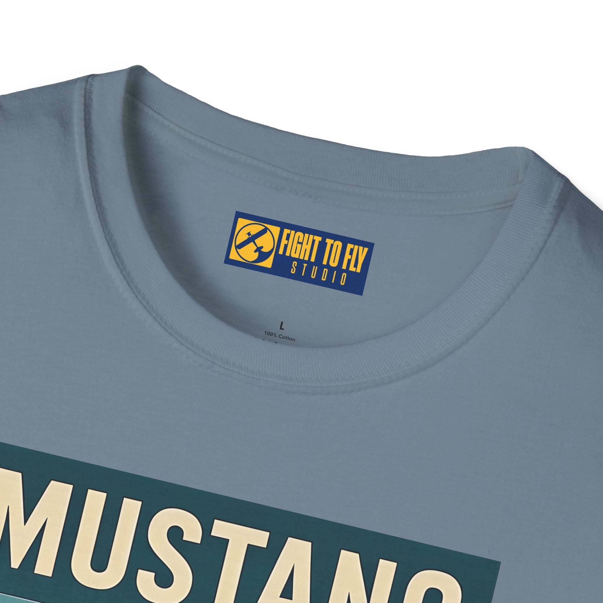 Mustang Premium T-Shirt – Long-Range Escort Fighter Full Graphic WWII Tee - Pilot gifts - warbird t-shirt