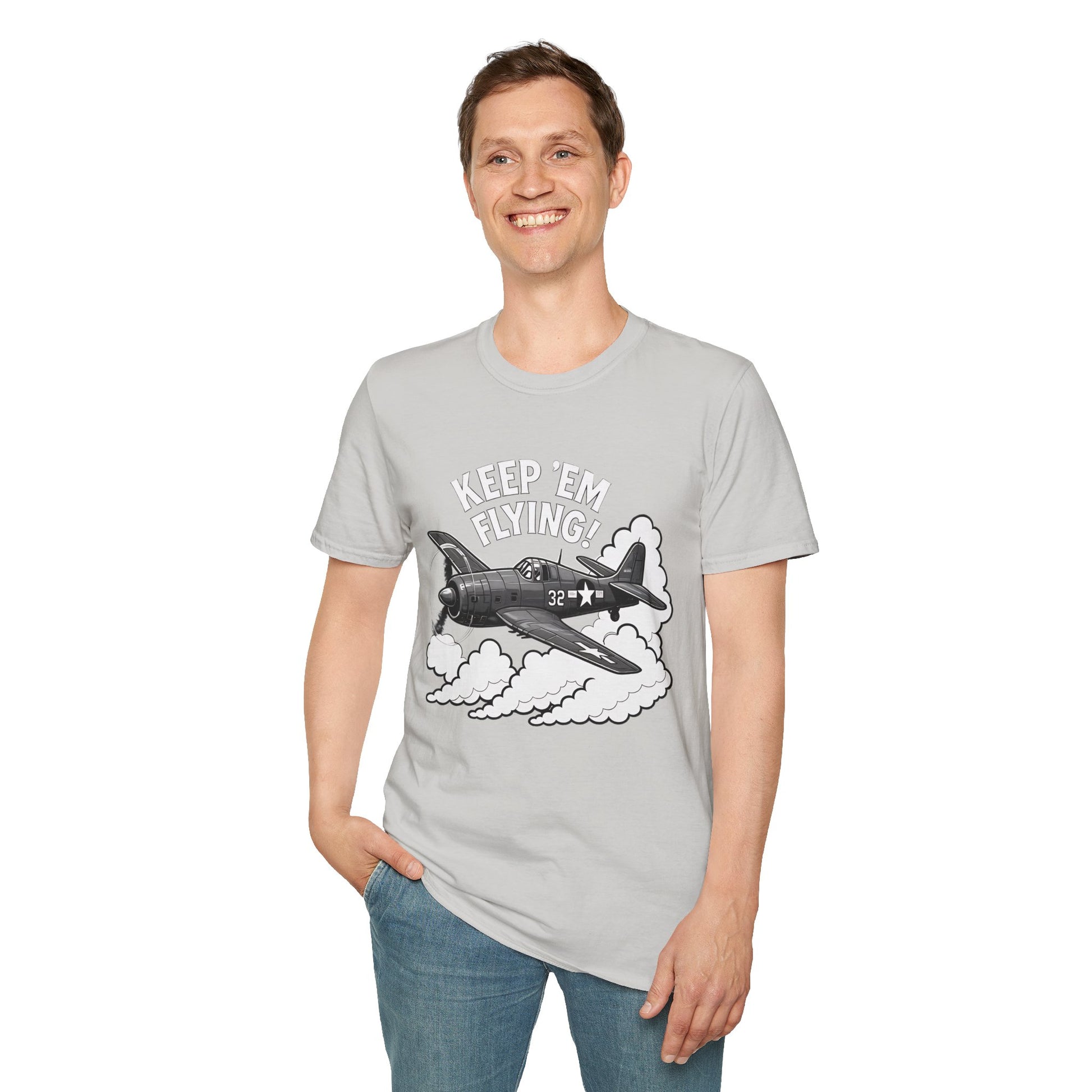 F6F Hellcat Premium T-Shirt – “Keep ’Em Flying!” WWII Naval Fighter Graphic Tee - Pilot gifts - warbird t-shirt