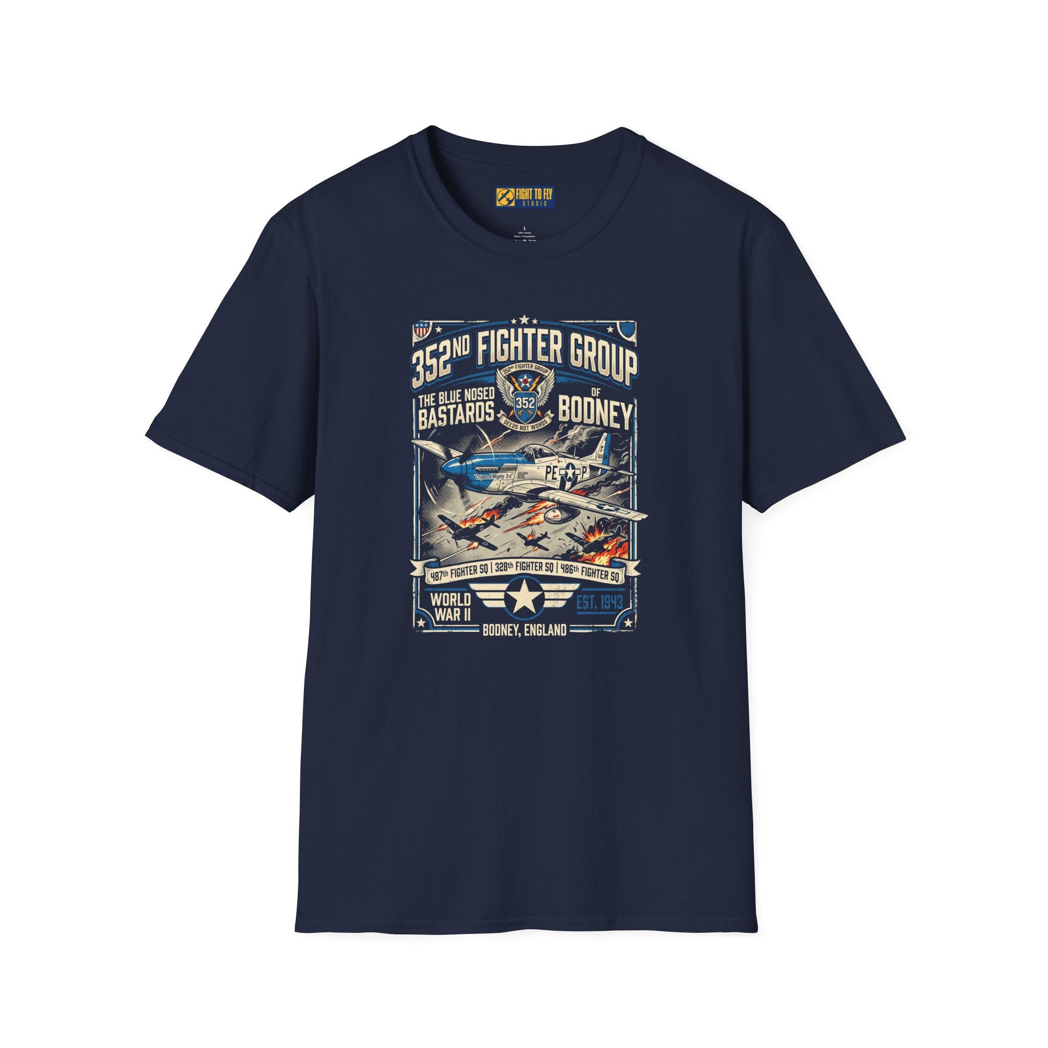352nd Fighter Group Blue-Nosed Bastards Tee