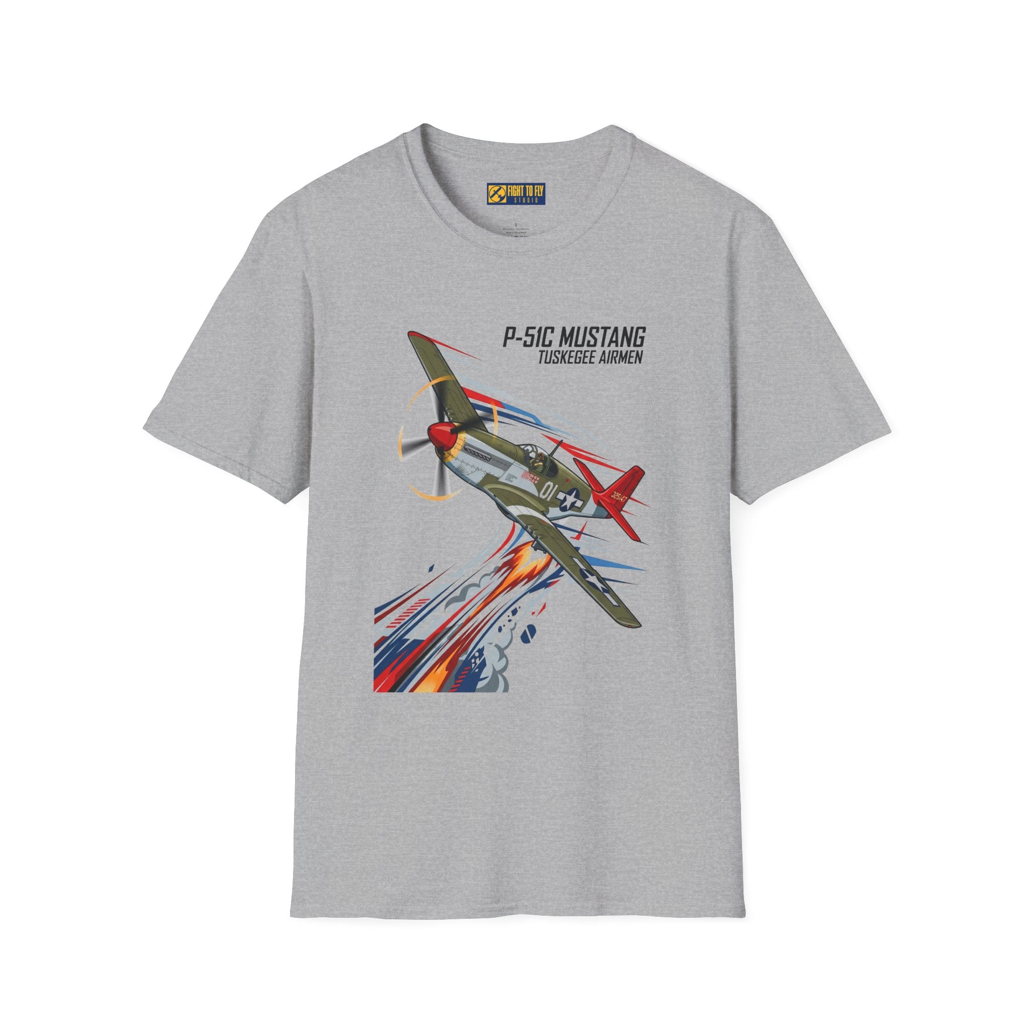 P-51C Mustang Tuskegee Airmen T-Shirt