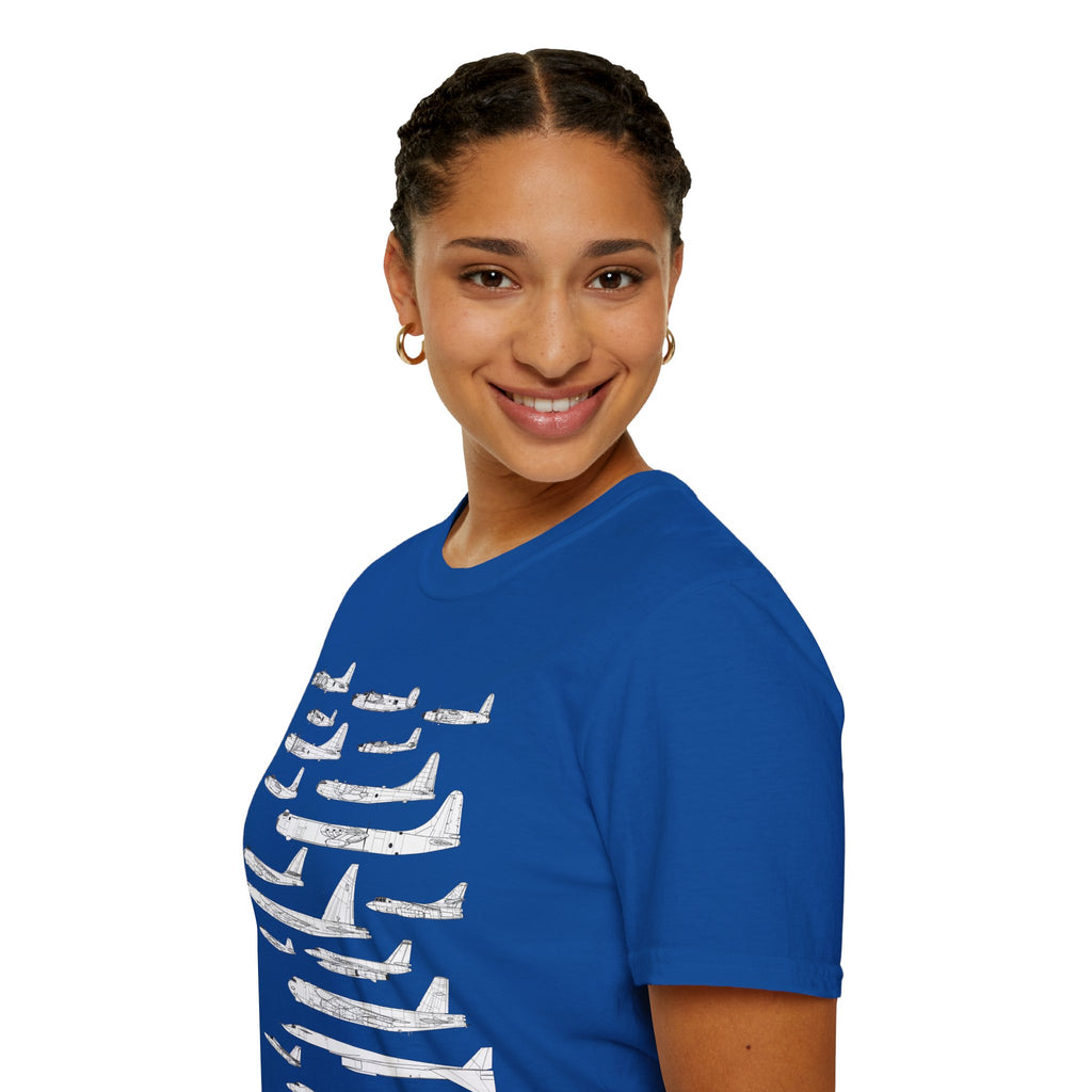 Lineage of USAF Bombers Evolution Tee