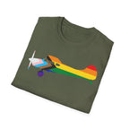 Cessna 170 Progress Pride Airplane Silhouette T-Shirt