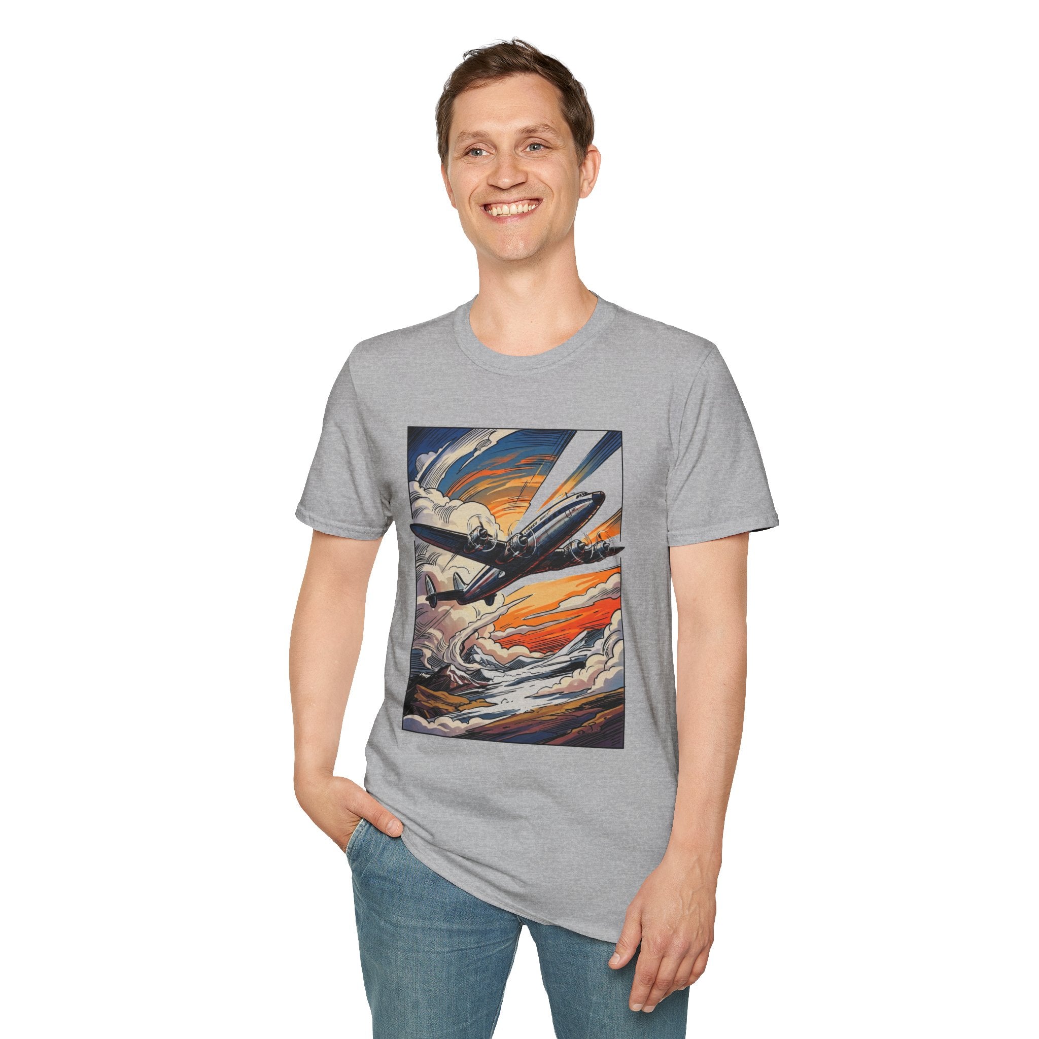 Constellation Vintage Airliner Art T-Shirt