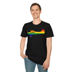 Cessna 170 Rainbow Pride Airplane Silhouette