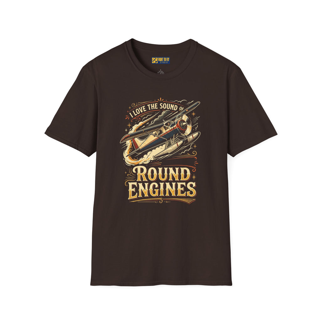 I Love the Sound of Round Engines Classic Flight Tee