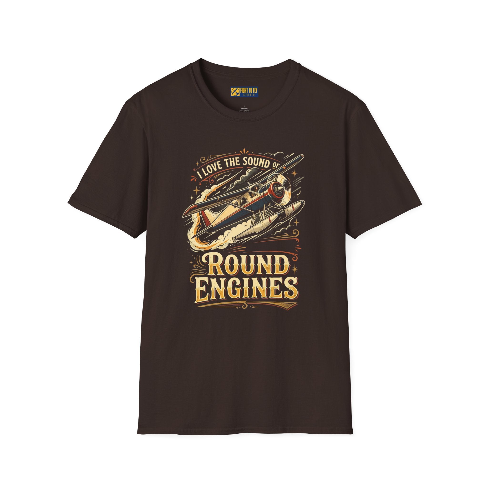 I Love the Sound of Round Engines Classic Flight Tee