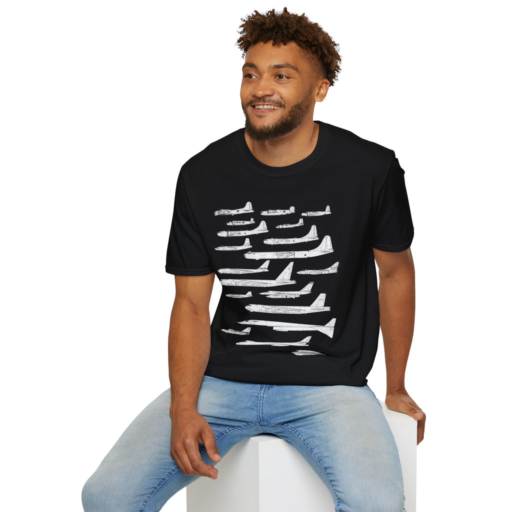 Lineage of USAF Bombers Evolution Tee