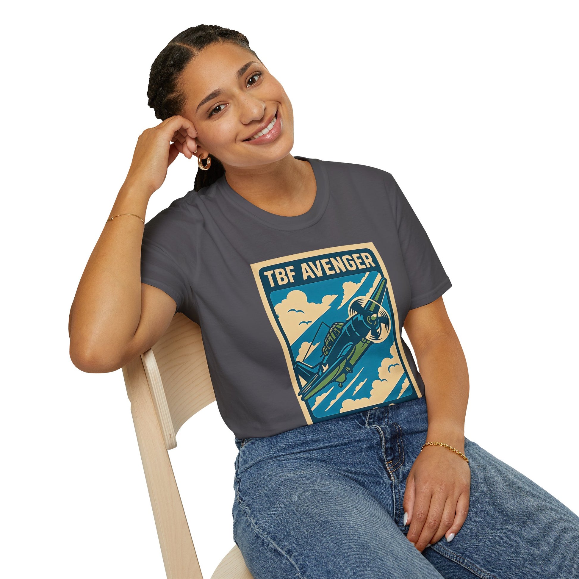 Avenger Premium T-Shirt – WWII Torpedo Bomber Full Graphic Aviation Tee - Pilot gifts - warbird t-shirt