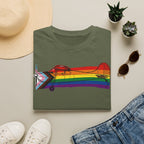 Title Cessna 170 Progress Pride Vintage Airplane Ribbo T-Shirt