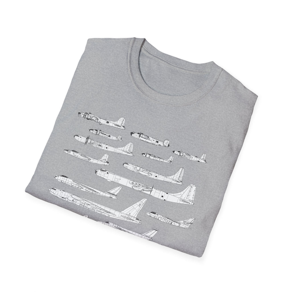 Lineage of USAF Bombers Evolution Tee