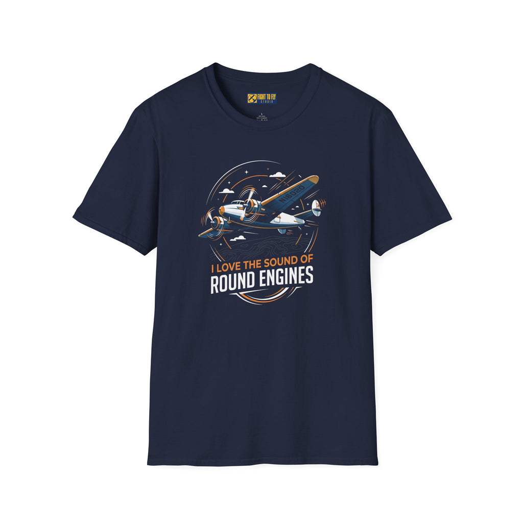 I Love the Sound of Round Engines Twin Engine Tee