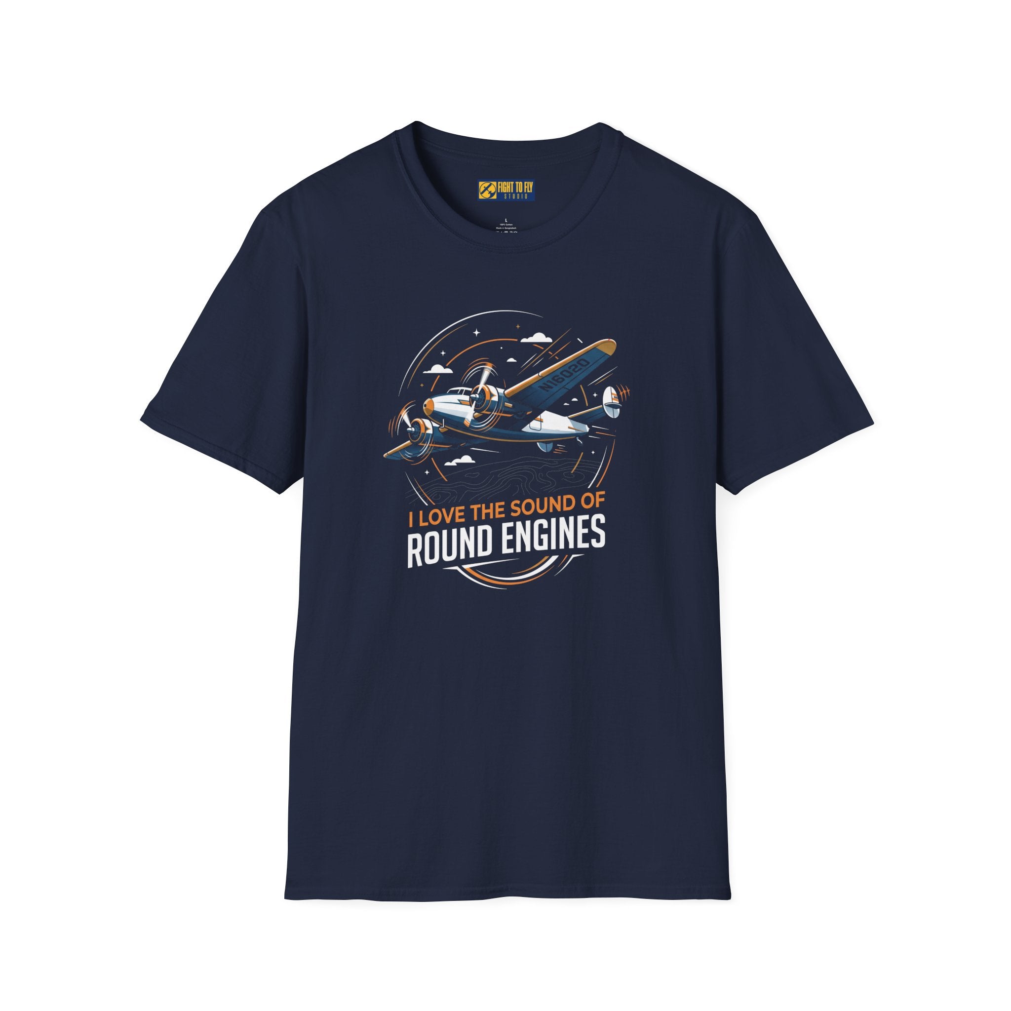 I Love the Sound of Round Engines Twin Engine Tee