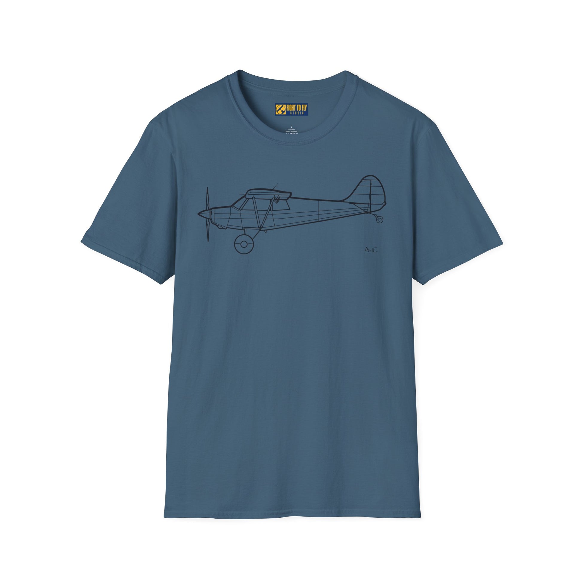 Husky A-1C T-Shirt – A-1C Taildragger STOL Aircraft Aviation Tee