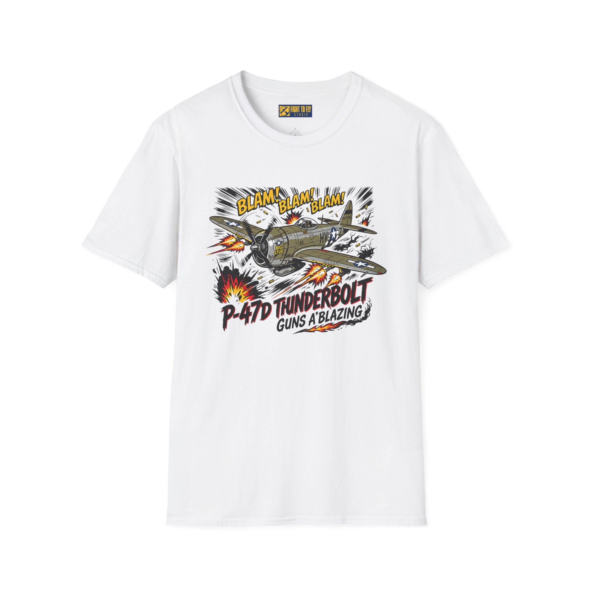 P-47D Thunderbolt Guns A-Blazing T-Shirt