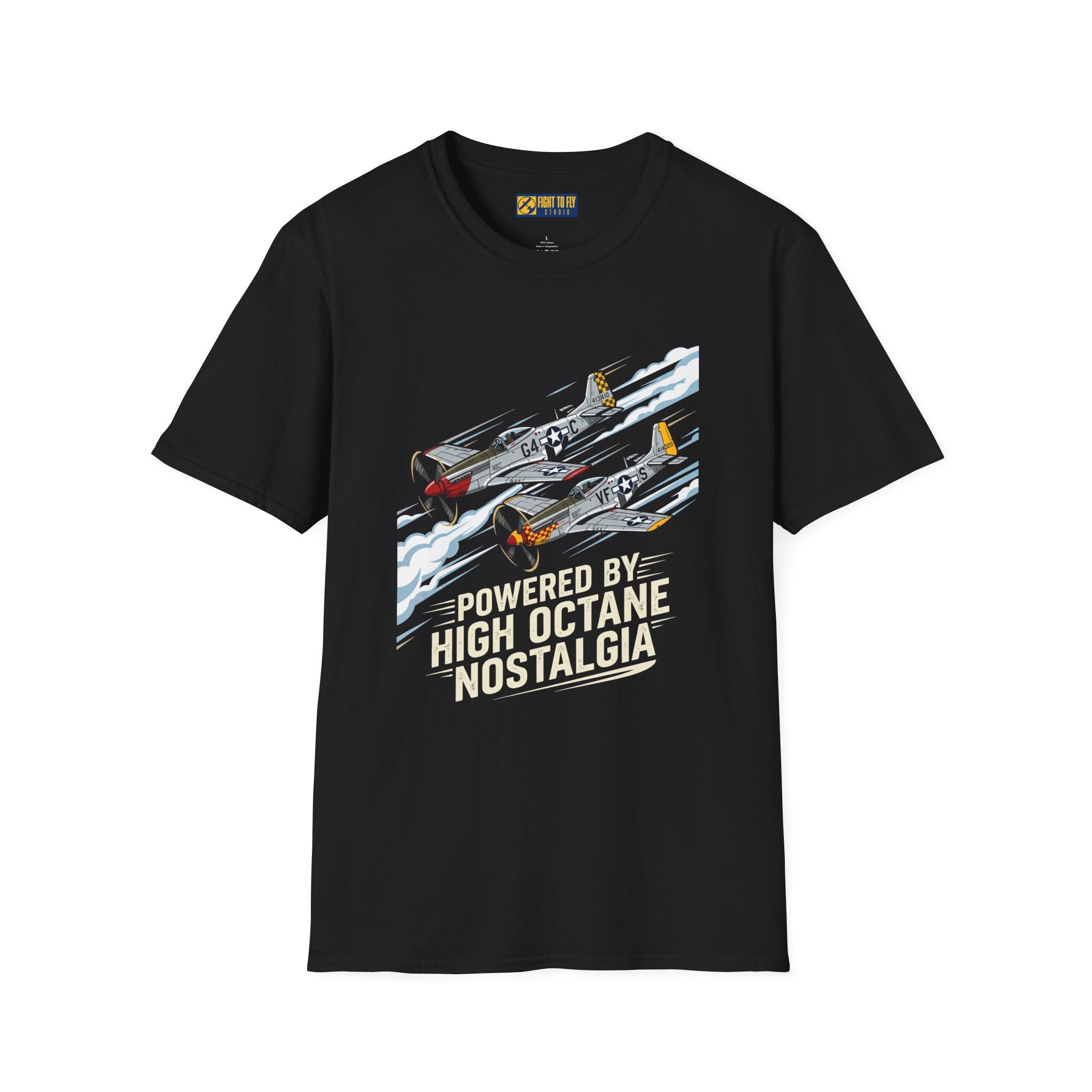 Powered by High Octane Nostalgia Mustang Tee