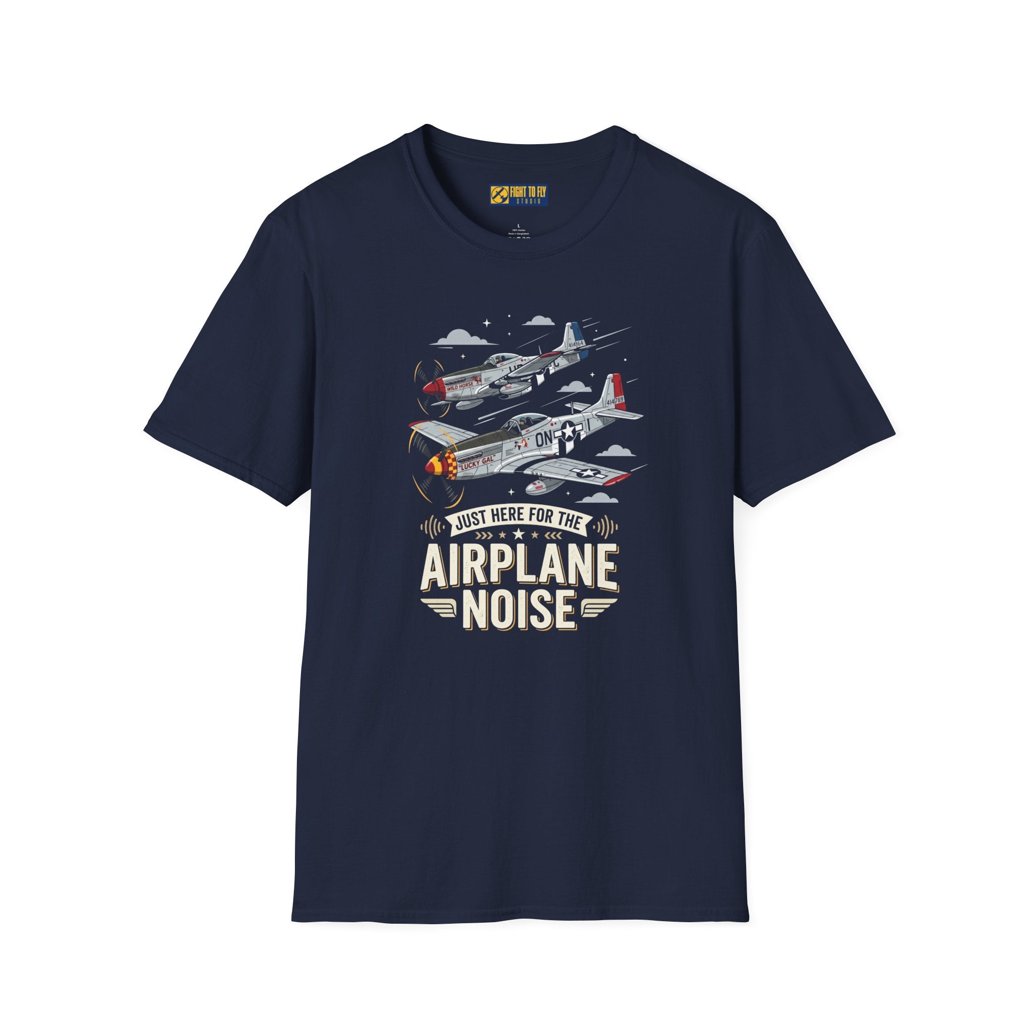 Just Here for the Airplane Noise Mustang Tee