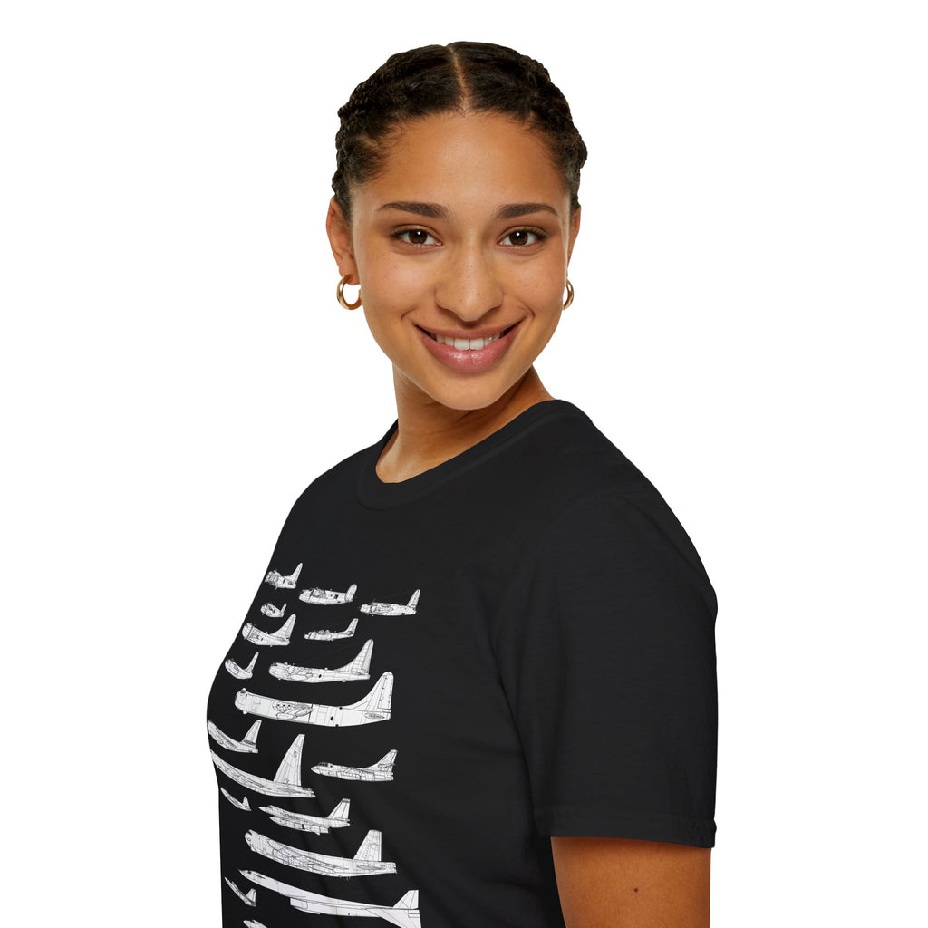 Lineage of USAF Bombers Evolution Tee