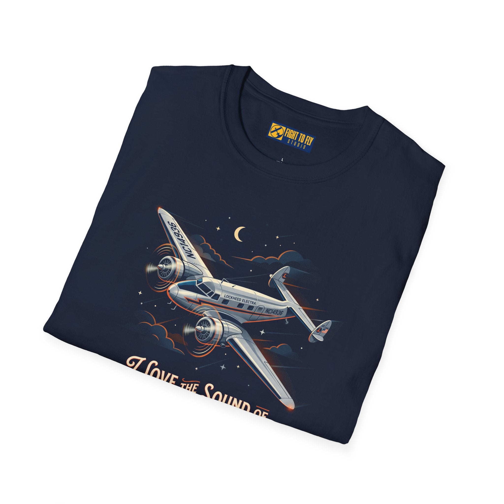 I Love the Sound of Round Engines Electra Jr Tee