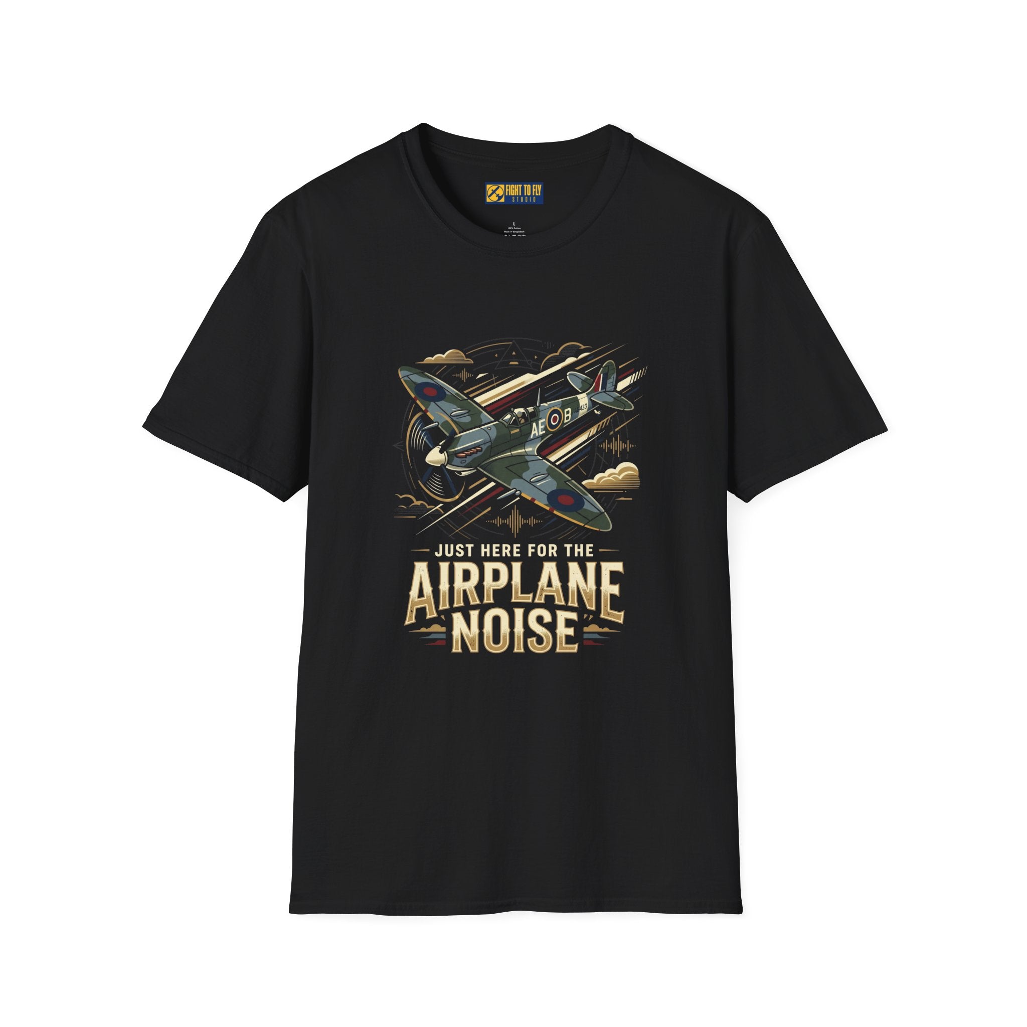 Just Here for the Airplane Noise Spitfire Tee