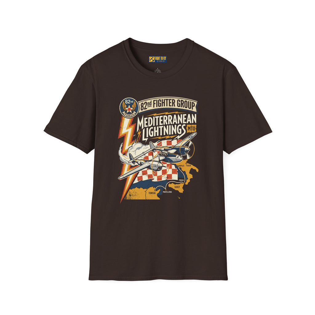 82nd Fighter Group Mediterranean Lightnings Tee