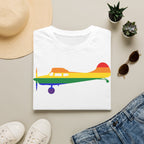 Cessna 170 Rainbow Pride Airplane Silhouette