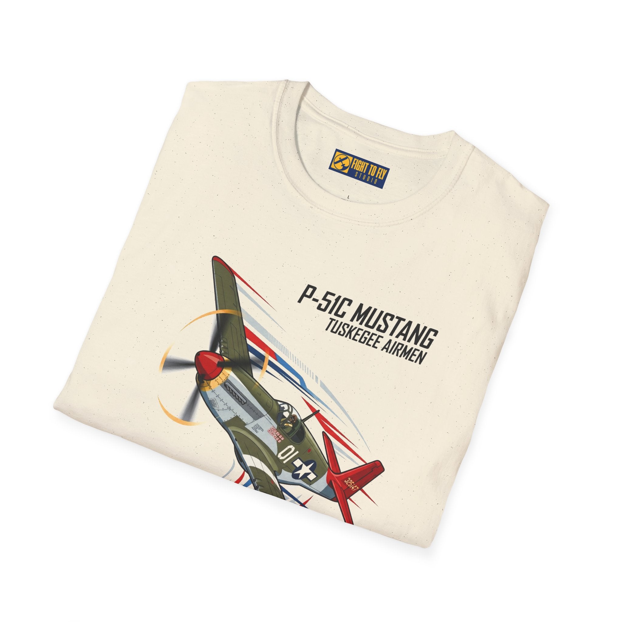 P-51C Mustang Tuskegee Airmen T-Shirt