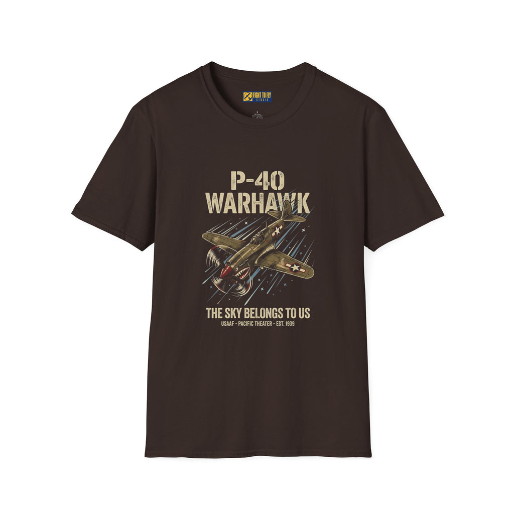 P-40 Warhawk Sky Belongs to Us T-Shirt