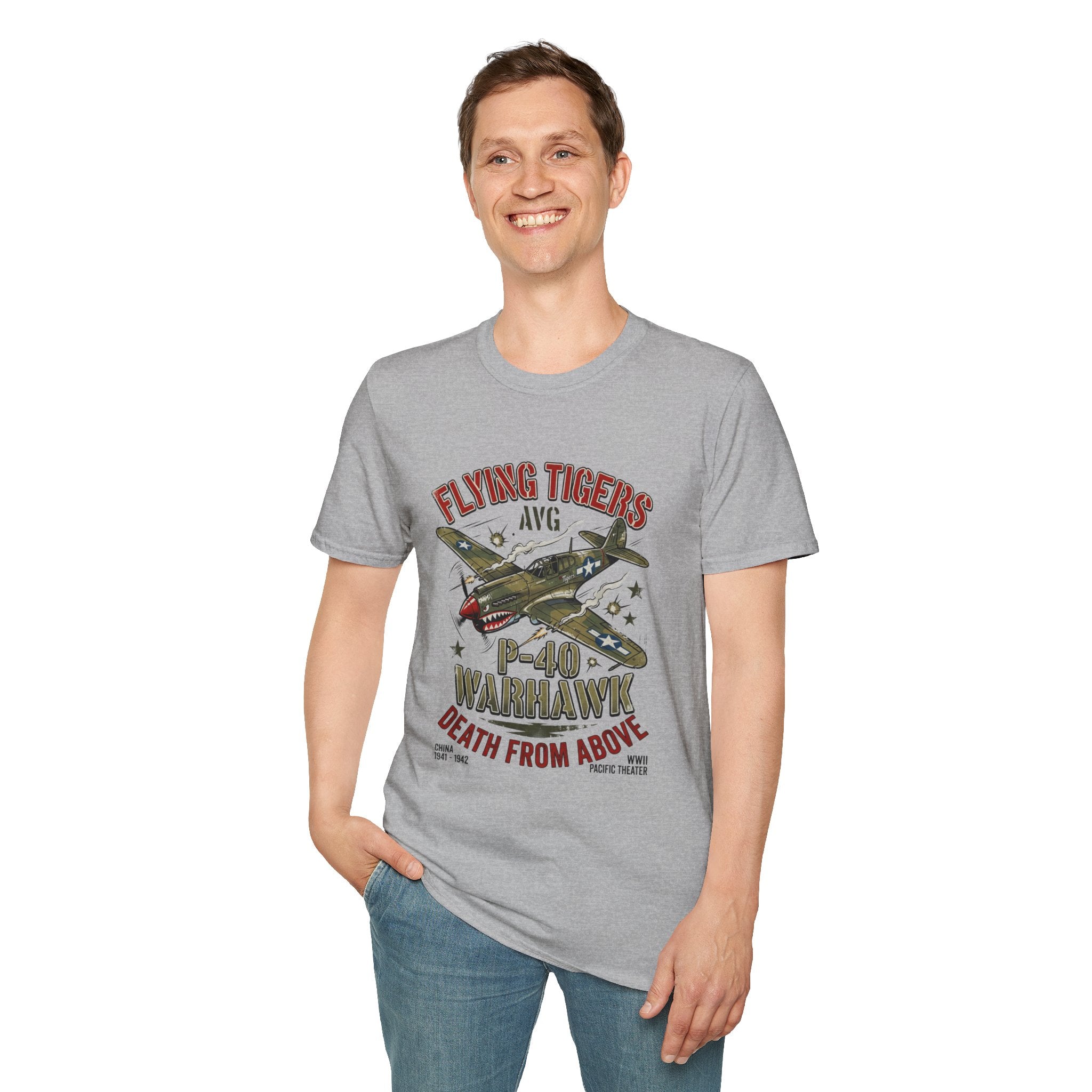 P-40 Warhawk Flying Tigers AVG T-Shirt