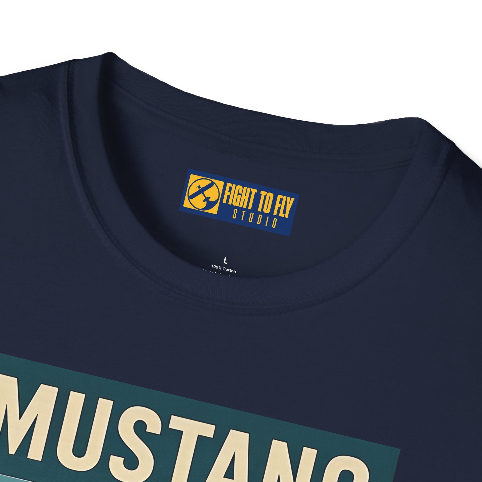 Mustang Premium T-Shirt – Long-Range Escort Fighter Full Graphic WWII Tee - Pilot gifts - warbird t-shirt