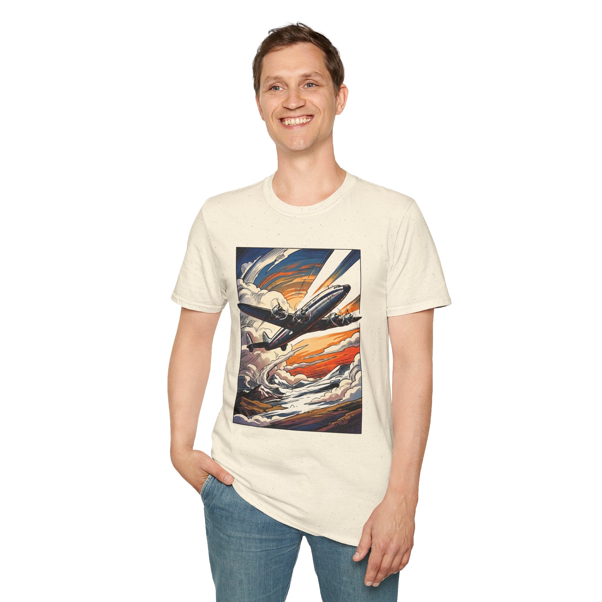 Constellation Vintage Airliner Art T-Shirt