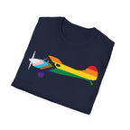 Cessna 170 Progress Pride Airplane Silhouette T-Shirt