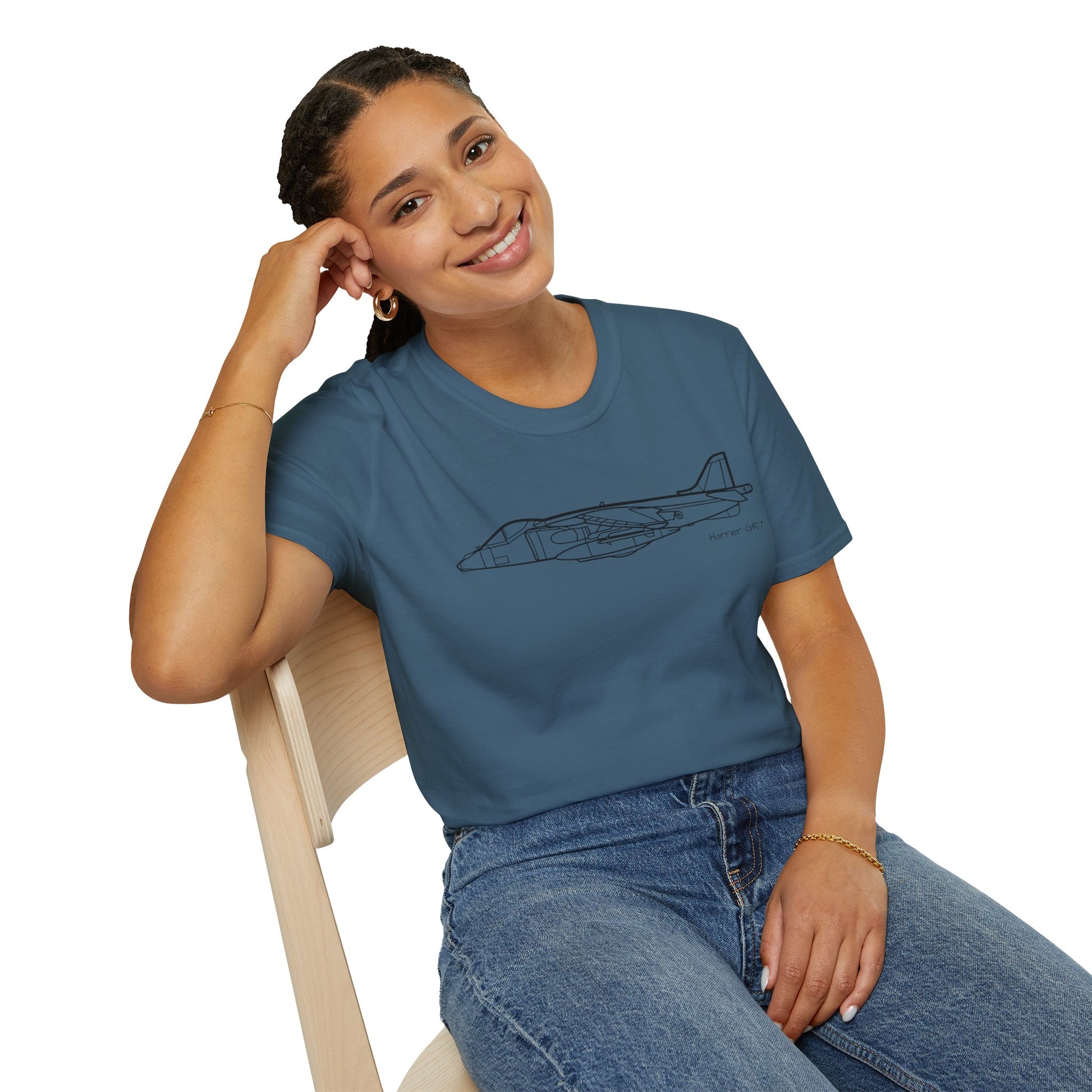 Harrier GR7 T-Shirt – Harrier GR7 V/STOL Ground Attack Jet Aviation Tee